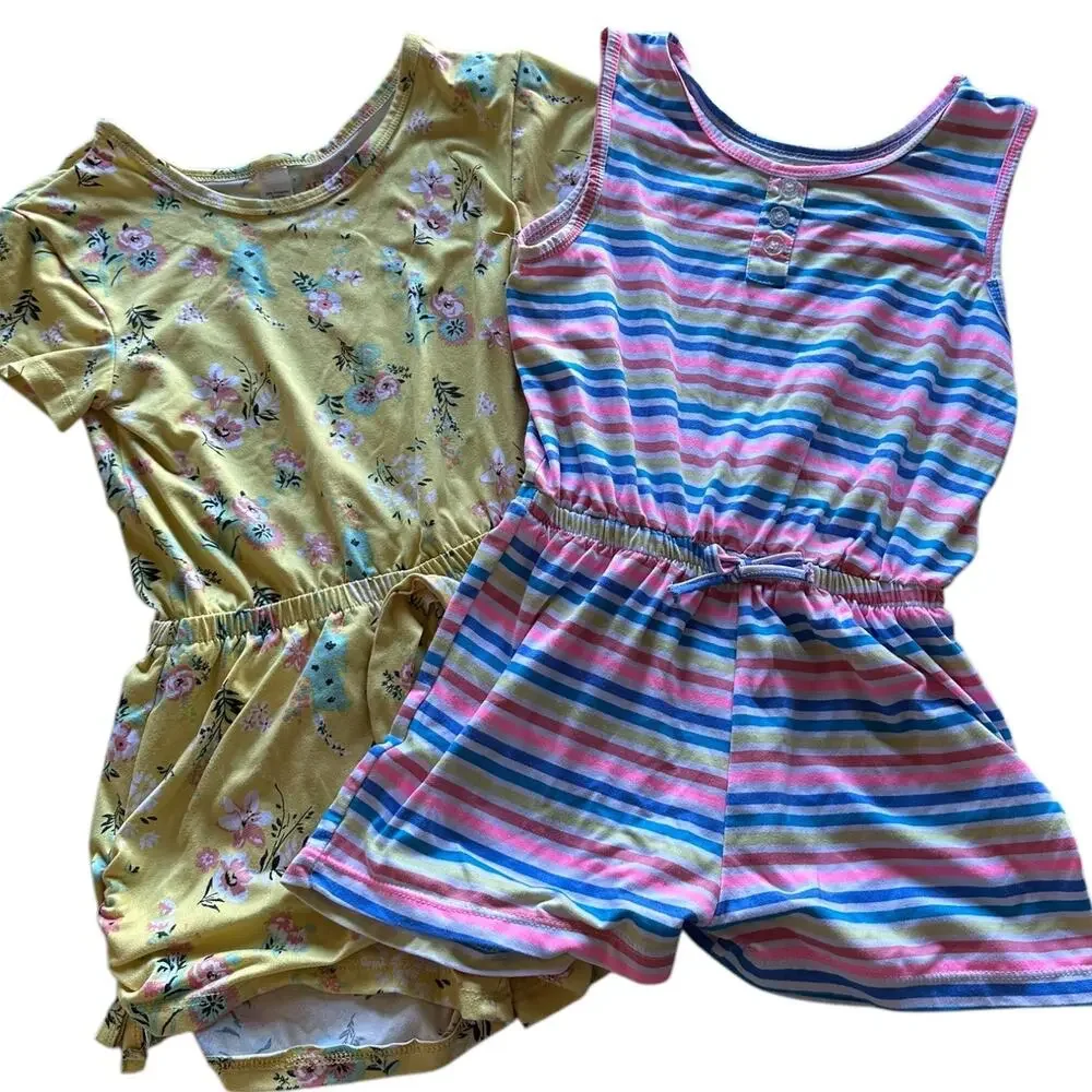Tween Girls Clothing Bundle Size 10/12 Shirts Rompers Floral Stripe Harry Potter